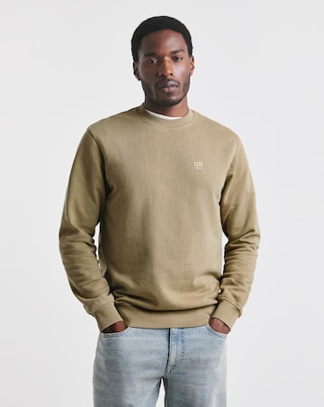 Union Garment Dyed Crew Neck Sweat- Tan