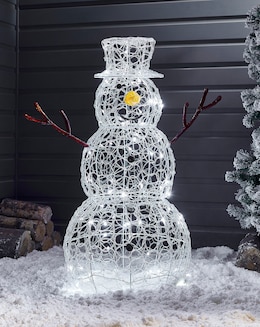 Outdoor Twinkling Snowman - 90cm