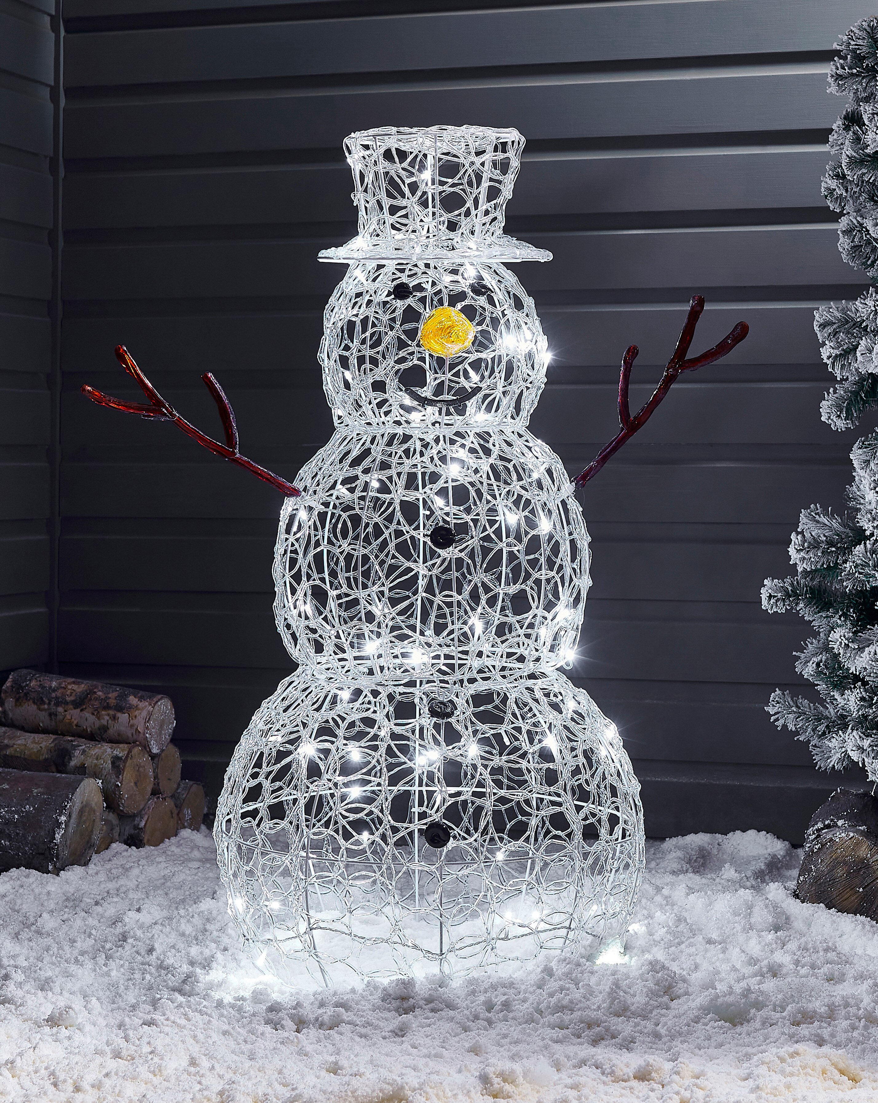 Outdoor Twinkling Snowman - 90cm