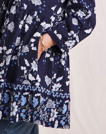 Julipa Tiered Pure Cotton Swing Tunic