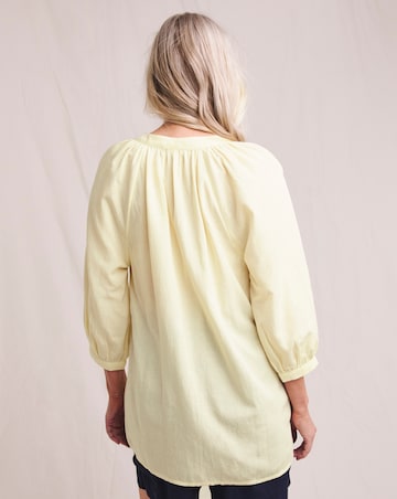 Julipa Longline Linen Mix Blouse