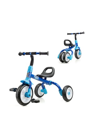Xootz Switch Rider Folding Balance Bike Trike - Blue