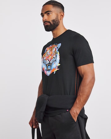 Joe Browns Paint Drip Tiger Graphic T-Shirt