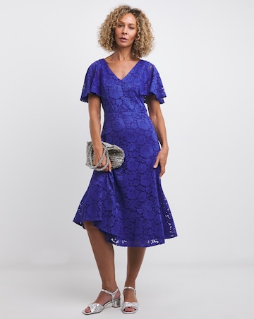 Joanna Hope Lace Midi Dress