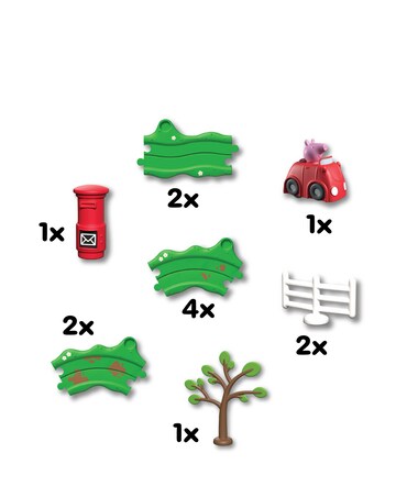 Peppa Pig Whizz-Around - Peppa's Little Red Car Set