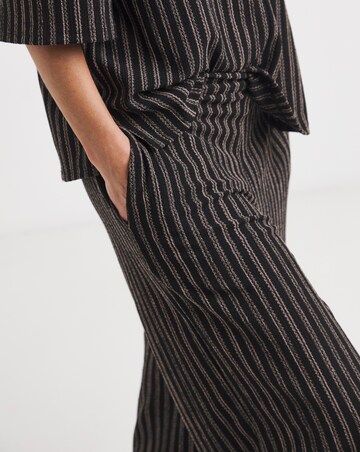 Textured Jersey Stripe Trouser
