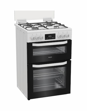 Hotpoint HDD6GDC2W 60cm Dual Fuel Double Cooker with Glass Lid Installation