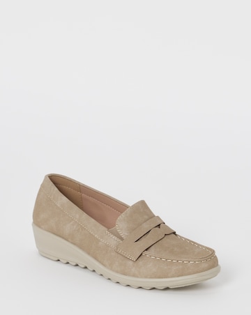 Cushion Walk Wedge Loafers - Extra Wide Fit (EEE)
