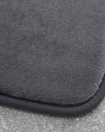 Catherine Lansfield Anti Bacterial Memory Foam Bath Mat - Charcoal