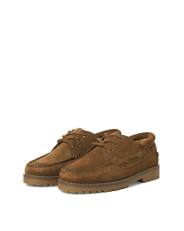 Jack & Jones Brooklyn Suede Boat Shoe - Tan