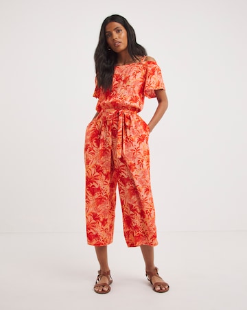 Crinkle Bardot Jumpsuit