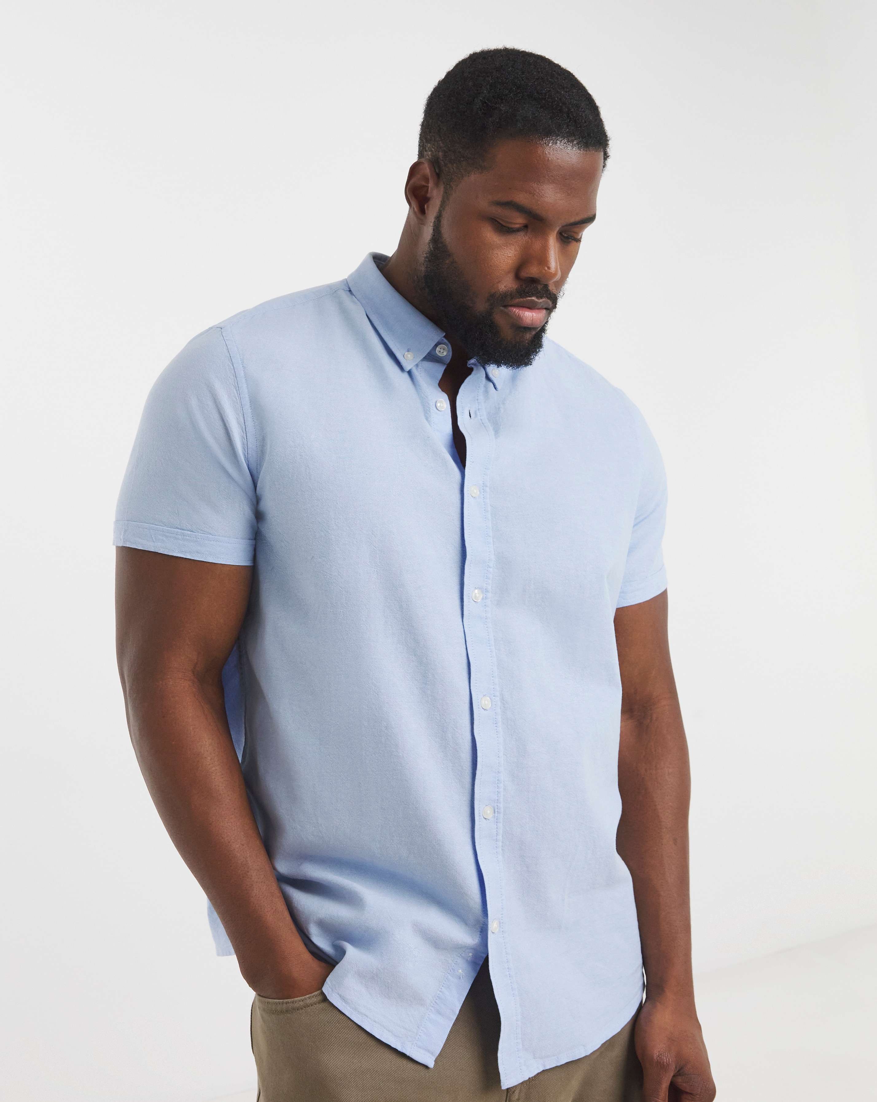 Short Sleeve Oxford Shirt Regular Length | JD Williams