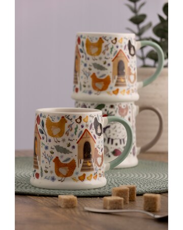 Price & Kensington Set of 2 Chicken Coop Mugs
