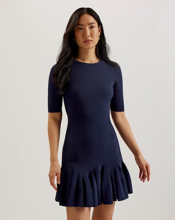 Ted Baker Alzann Fit and Flare Knitted Mini Dress