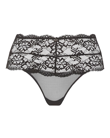 Ann Summers Sexy Lace Planet Deep Brazillian Black