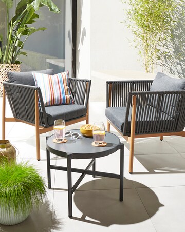 Stockholm Bistro Lounge Set Black