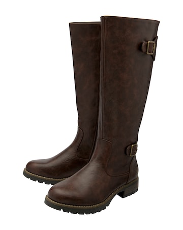 Lotus Brandi Knee High Buckle Boot Standard Fit