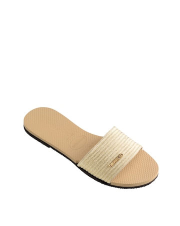 Havaianas Malta Metallic Slider Sandals