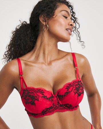 Figleaves Intense Balcony Bra B-F - Red