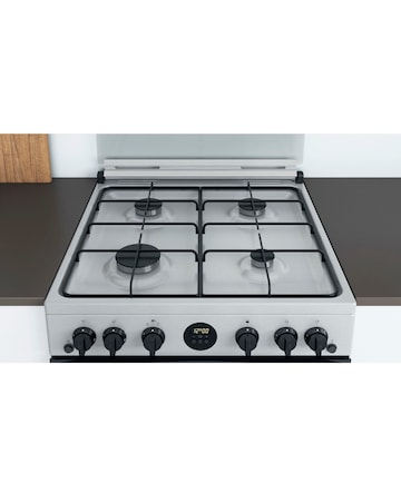 Indesit ID67G0MCX/UK 60cm Gas Double Cooker + Installation