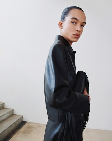 Mango Faux Leather Jacket