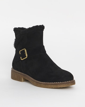 Cushion Walk Borg Lined Winter Boot Crepe Sole EEE Fit