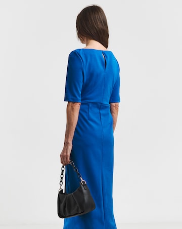 Asymmetric Neck Marilyn Bodycon Shift Dress