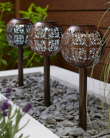 LuxOrb Damasque Stake Light 3 Pack