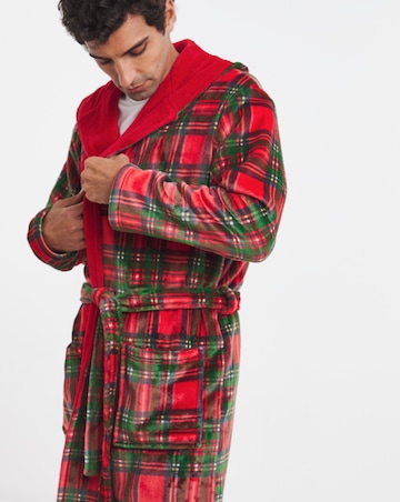 Joe Browns Fleece Check Dressing Gown