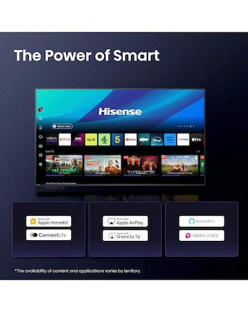 Hisense 55U7QTUK 55in Mini-LED 4K Ultra HD HDR Smart TV