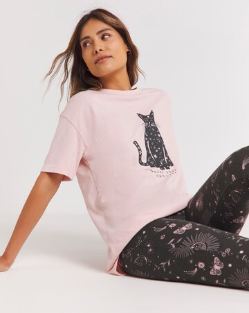 Pretty Secrets Value Twilight Cat Pyjama Legging Set