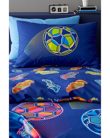 Catherine Lansfield Bright Football Reversible Duvet Cover Set