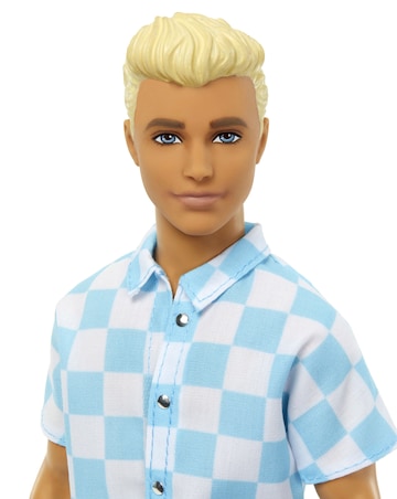 Barbie Ken Doll with Swim Trunks and Beach-Themed Accessories