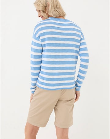 FatFace Isabelle Stripe Cotton Linen Jumper