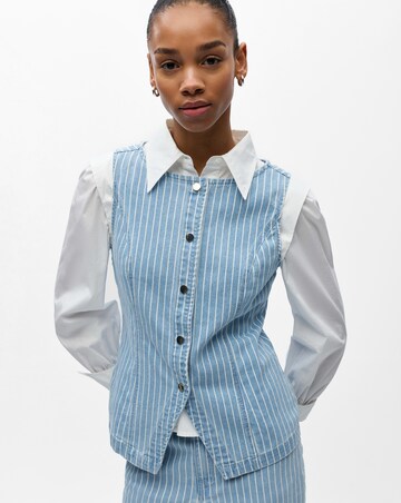 OBJECT Sleeveless Denim Waistcoat
