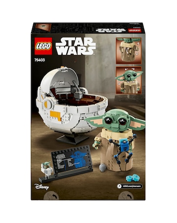 LEGO Star Wars Grogu with Hover Pram Building Toy 75403