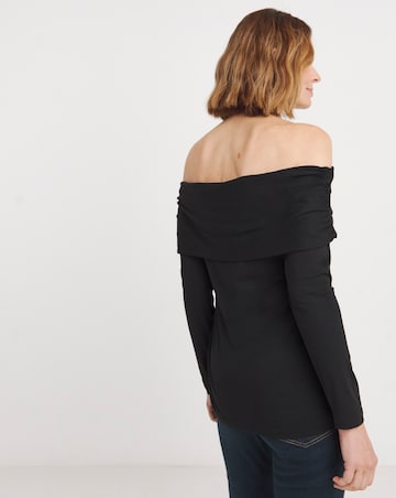 Joe Browns Black Bardot Jersey Top