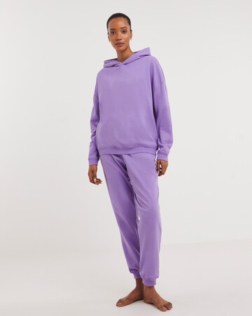 Washed Hoodie and Jogger Lounge Set