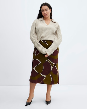 Mango Satin Skirt