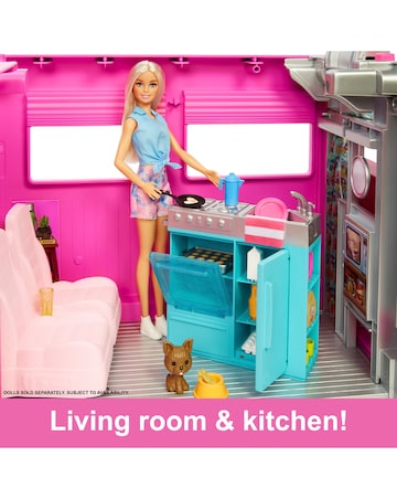 Barbie Dream Camper Vehicle Playset with 60 Accessories