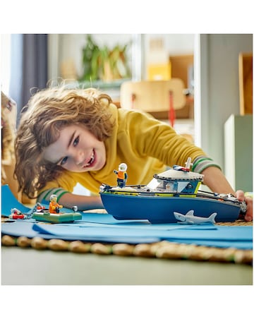 LEGO City Police Boat Chase Toy Building Set 60456