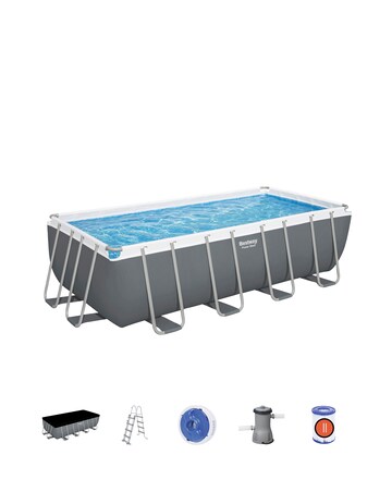 Bestway Power Steel 16ft Rectangular Pool Set | JD Williams