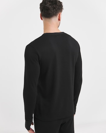 Black Thermal Long Sleeve T-Shirt