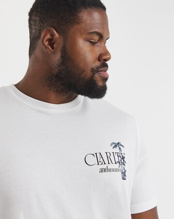 Jack & Jones Bradley Back Graphic T-Shirt - White