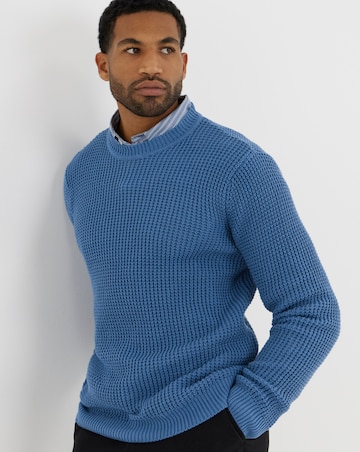 Textured Crew Neck Jumper