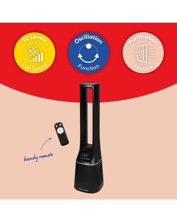 Russell Hobbs Black Bladeless Fan