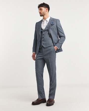 Lewis Blue Puppytooth Waistcoat