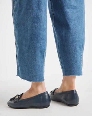 Heavenly Soles Prague Leather Driving Moccasins - Extra Wide Fit (EEE)