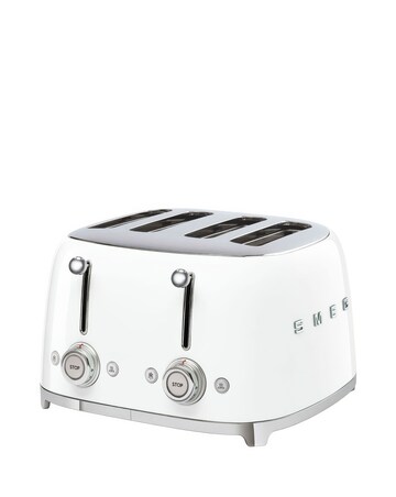Smeg Kettle and 4 Slice Toaster White