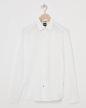 BOSS Linen Mix White Shirt
